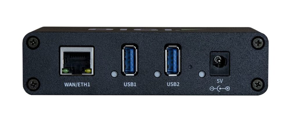 Digi Anywhere USB 2 Plus
موبایل:​شامل نمی‌شود
Wi-Fi:​شامل نمی‌شود


نرم‌افزار و مدیریت:

مدیریت از راه دور: Digi Remote Manager® (مبتنی بر ابر)
مدیریت محلی: رابط کاربری وب (HTTP/HTTPS)؛ CLI (کنسول، SSH)


سیستم عامل‌ها:
Windows: ویندوز ۷، ۸.۱، ۱۰، ۱۱؛ ویندوز سرور۲۰۱۲-R2، ۲۰۱۶، ۲۰۱۹، ۲۰۲۲
لینوکس: اوبونتو (نسخه‌های LTS آزمایش‌شده ۱۸.۰۴، ۲۰.۰۴، ۲۲.۰۴، ۲۴.۰۴)، دبیان (نسخه‌های LTS آزمایش‌شده ۱۰.۱۳، ۱۱.۹، ۱۲.۵) و رد هت/آلما لینوکس/راکی (نسخه‌های LTS آزمایش‌شده ۸.۱۰ و ۹.۴)
پروتکل‌ها: پشتیبانی از اتصال چند میزبان برای هر پورت USB یا گروه به طور مستقل
حافظه: ۵۱۲ مگابایت رم، ۴ گیگابایت فلش (eMMC)


شبکه:
اترنت: (۱) RJ-۴۵؛ 10 M/100 M/1 G



اتصالات:
USB: (2) USB 3.1 Gen 1 Type A
توان پورت USB: 1.8 آمپر در هر پورت (همزمان)
فیزیکی:
ابعاد (طول x عرض x ارتفاع): 118 میلی‌متر x 74 میلی‌متر x 30 میلی‌متر (4.6 اینچ x 2.9 اینچ x 1.2 اینچ)
وزن: 0.38 کیلوگرم (0.84 پوند)
چراغ‌های LED وضعیت: اترنت، 2 عدد USB، برق


نیازمندی‌های برق:
ورودی برق: 5 ولت، حداکثر 5 آمپر
مصرف برق: حداکثر 25 وات
اتصال برق: بشکه‌ای (قفل شونده)


شرایط محیطی:
دمای کارکرد: 0 تا 40 درجه سانتیگراد (32 تا 104 درجه فارنهایت)
رطوبت نسبی: 5% تا 95% (بدون چگالش)


تاییدیه‌ها*:
ایمنی*: UL 62368/60950، EN 62368، IEC 62368، CSA 22.2 62368-1
میزان انتشار/ایمنی*: CE؛ FCC Part 15 Class B، AS/NZS CISPR 22، EN 55024، EN 55032